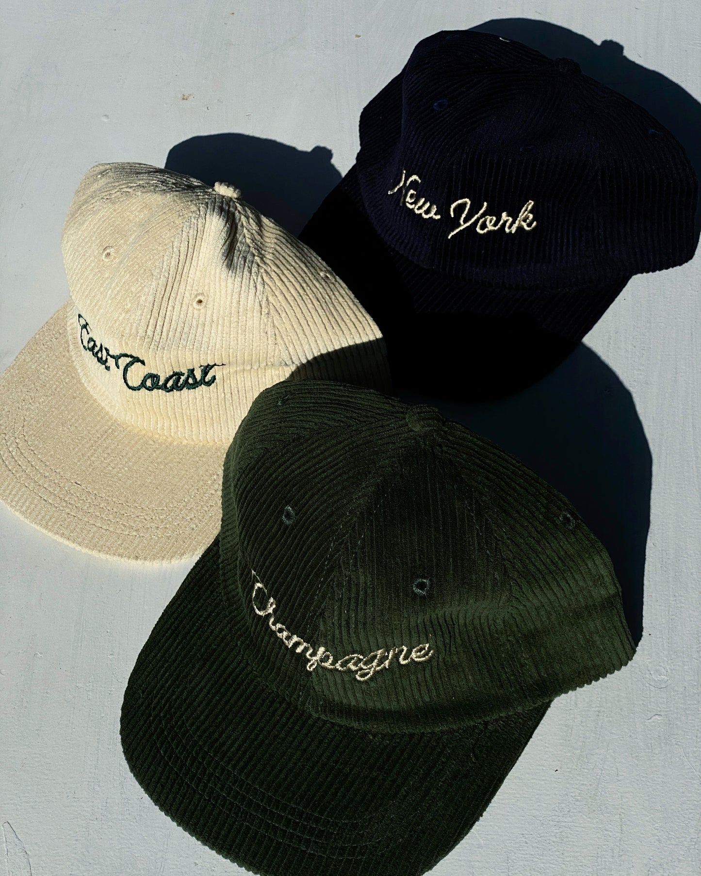 Champagne Corduroy Dad Cap