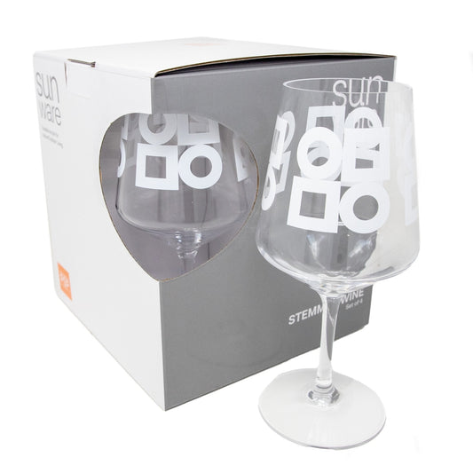 Modernista Acrylic Stemmed Wine, Set of 4 (White)