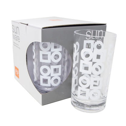 Modernista Acrylic Tumbler, Set of 4 - White