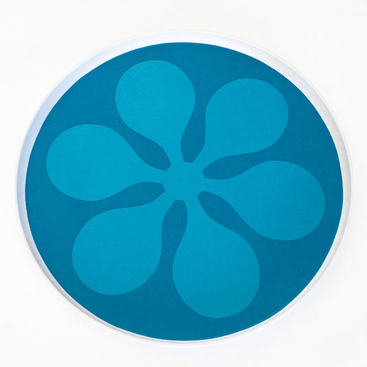Modfest Melamine Dinner Plates - Blue - Set of 4