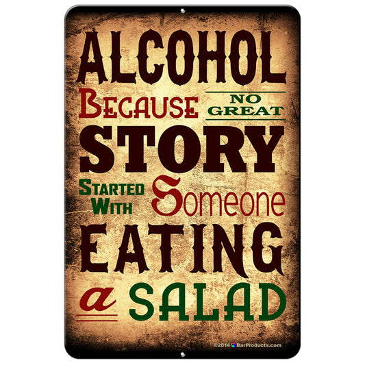 ALCOHOL Kolorcoat™ Metal Bar Sign