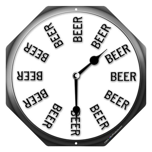 Beer Thirty Clock - Kolorcoat™ Metal Bar Sign