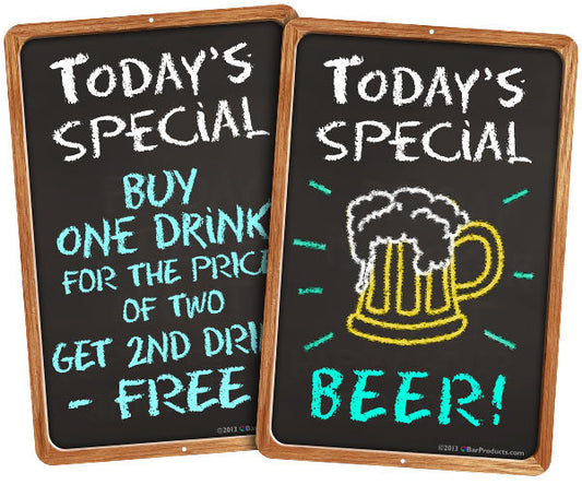 Today's Special Kolorcoat™ Metal Bar Signs